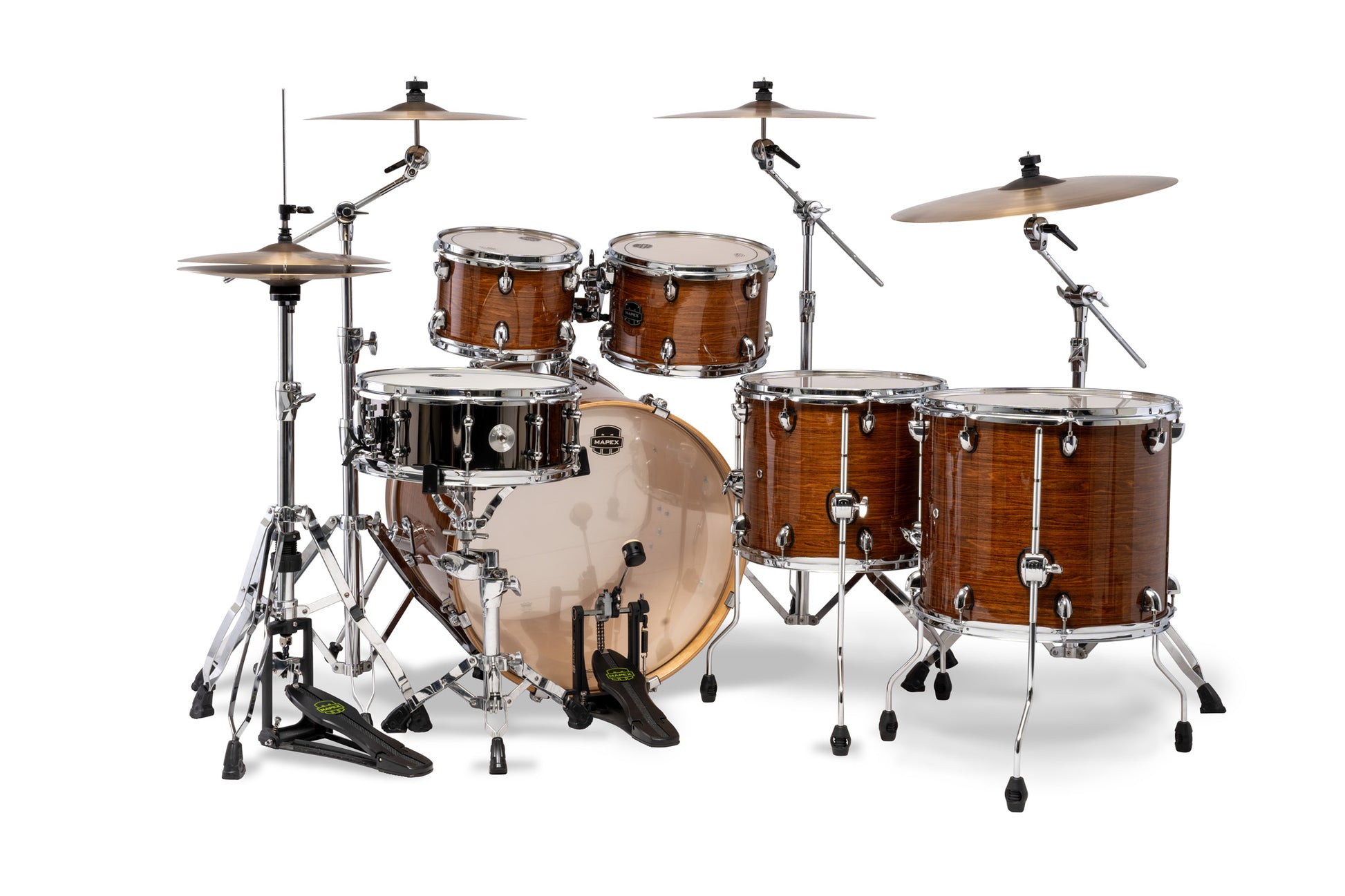 Batterie Armory X-Drive, 6 fûts, sans accessoires, Roasted Chestnut