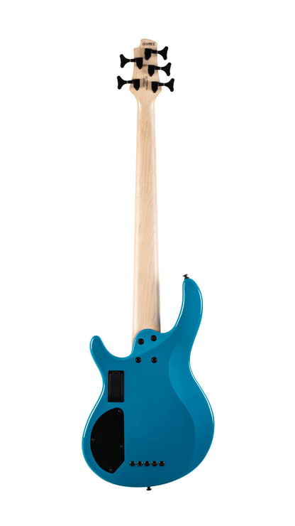 C5 Deluxe, corps peuplier, micros Bartolini MK-1 et préampli Markbass MB-1, candy blue