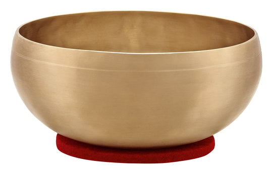 Bol tibétain COSMOS, Ø 16.8cm, 800, livré avec housse et anneau de feutre (support), fabrication artisanale en Inde
