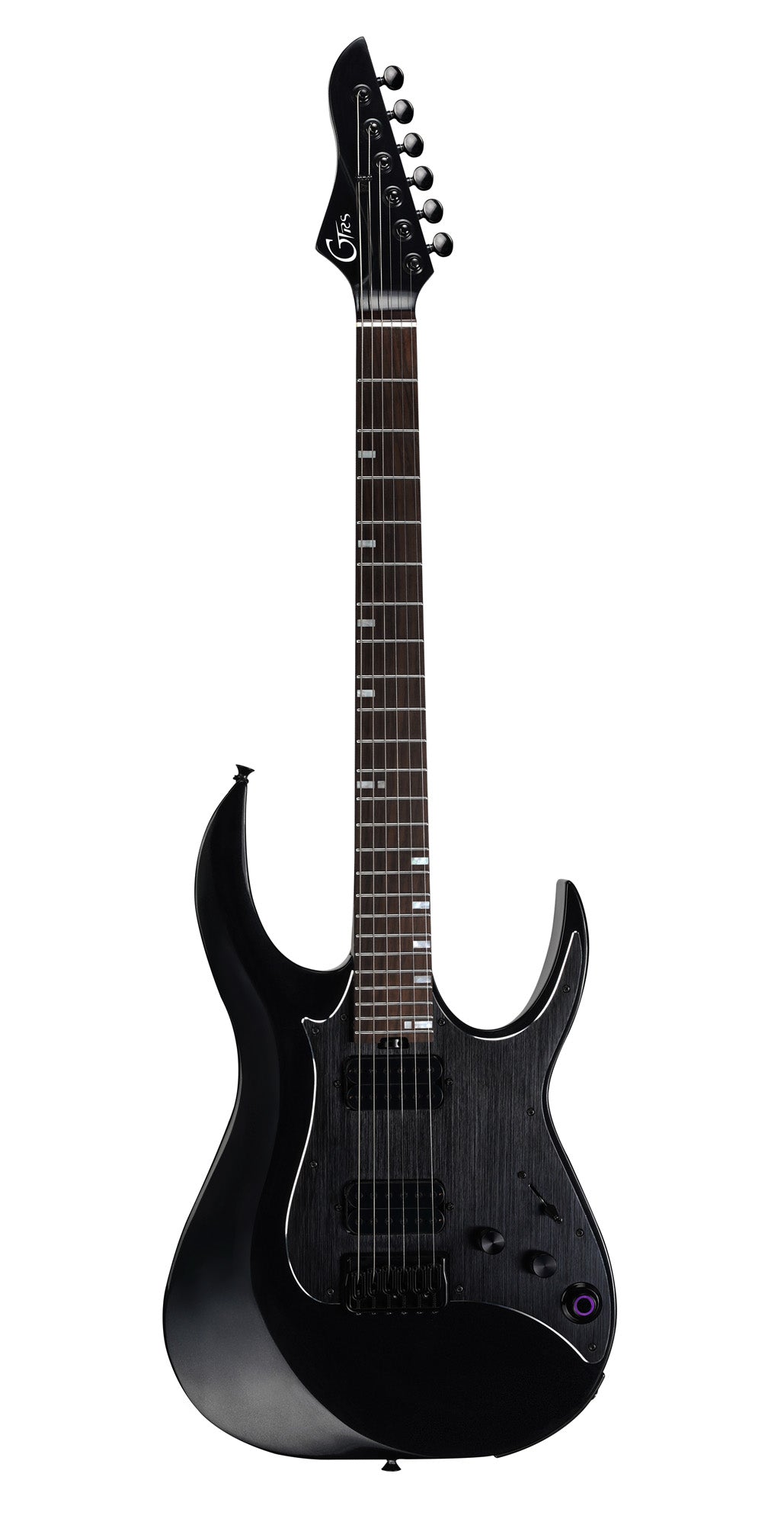 GTRS M800, corps aulne, manche érable torréfié, touche palissandre, micros et processeur GTRS, pearl black