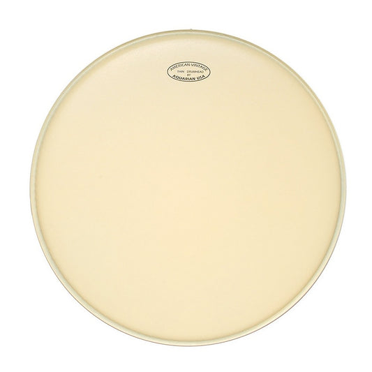 Peau American Vintage 14", 1 pli médium (0.25mm), cercle plus large pour fût vintage, aspect peau animale