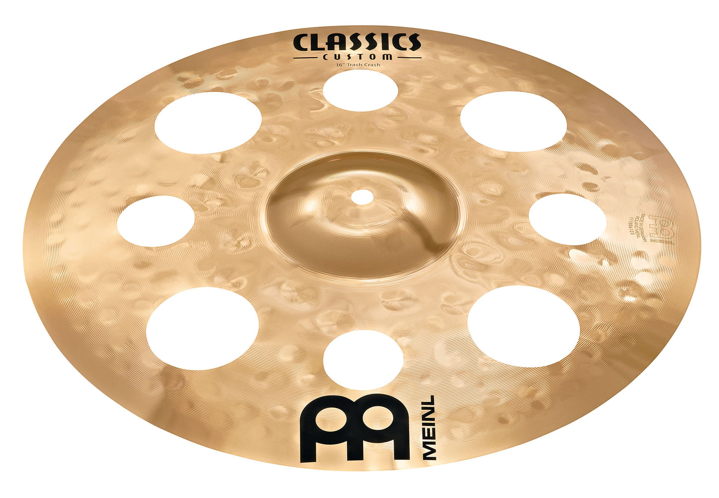 Crash Trash 16", Alliage bronze B10, Finition brillante