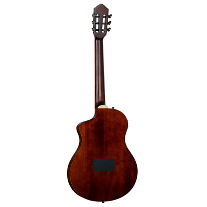 RTPDLX-ACA, modèle TourPlayer, EQ Magus X, corps okoumé, table acacia, sillet 48 mm, housse, dégradé brillant