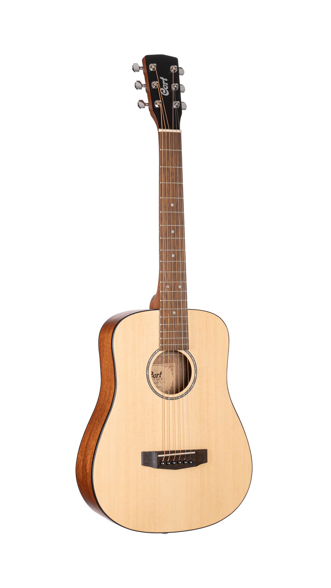 AD mini, dreadnought 3/4 (diapason 579 mm), table épicéa, fond & éclisses acajou, naturel pores ouverts, avec housse