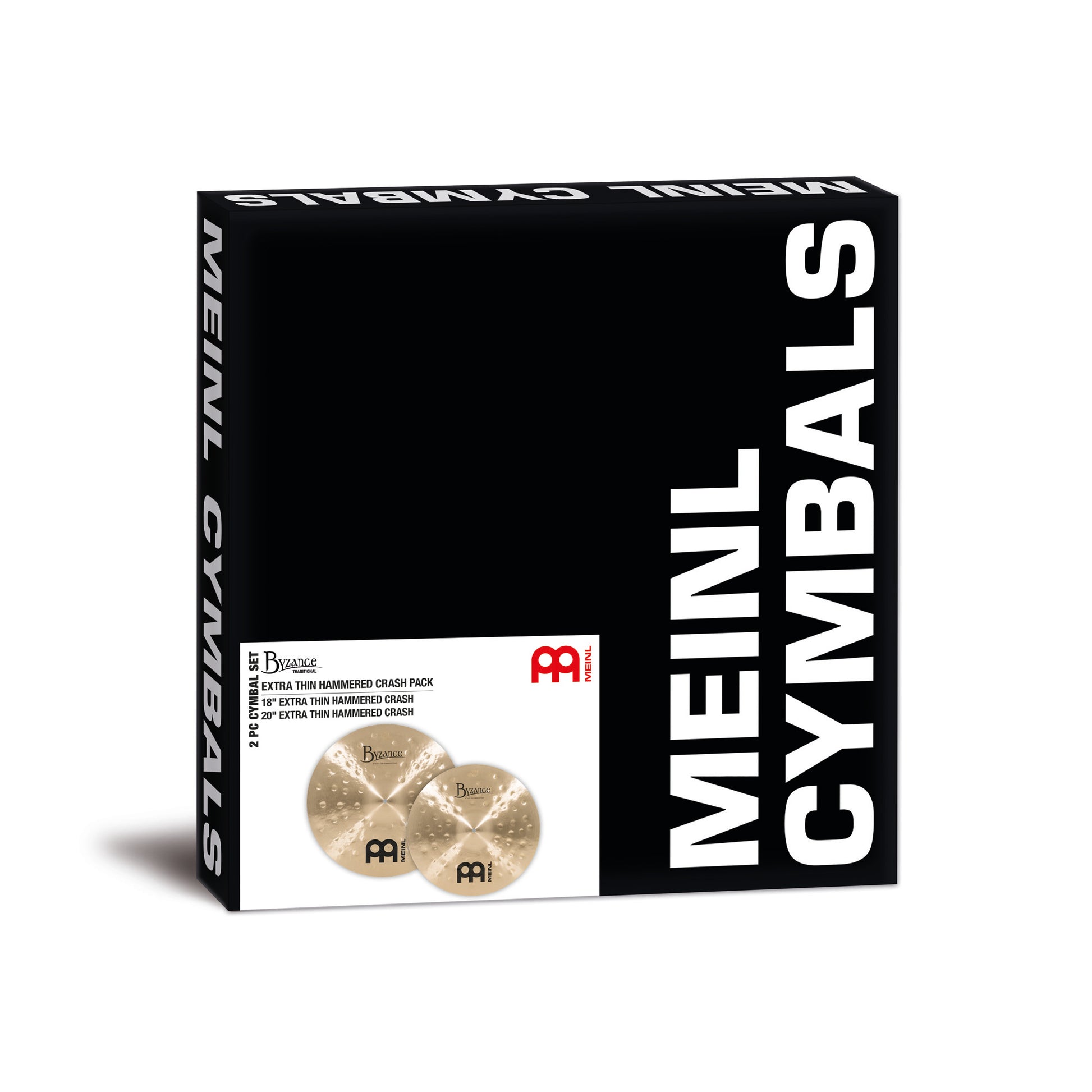 Pack Crash Meinl Byzance Traditional 18"20" alliage bronze B20 Traditional