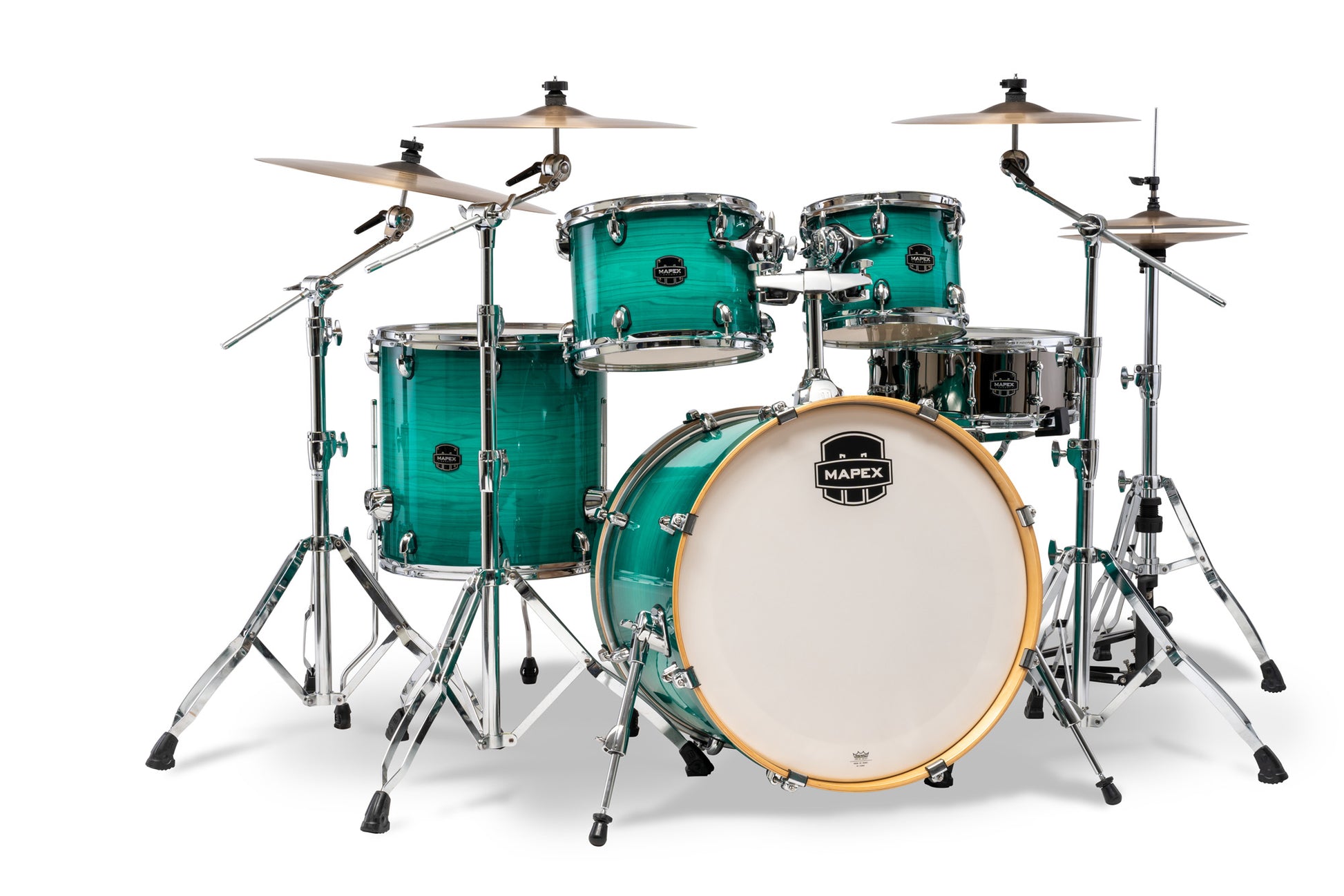 Batterie Mapex Armory Stage 22, 5 fûts, bouleau et érable, sans accessoires, Jade Stone