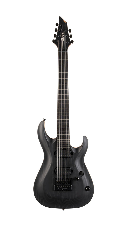 KX707EV, corps acajou, table frêne, touche ébène, chevalet Evertune, micros Seymour Duncan Sentient & Nazgûl, housse