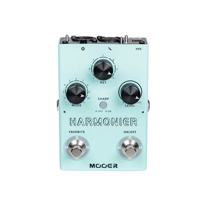 Pédale HARMONIER, 12 harmonisations vocales différentes, 11 modes harmoniques, boîtier métal, vert