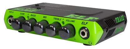 Tête amplifiée ultra compacte pour basse 200W RMS, EQ 3 bandes, sortie DI, sortie casque, housse, finition vert