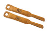 Meinl BR1 cymbal pair with leather handles, brown