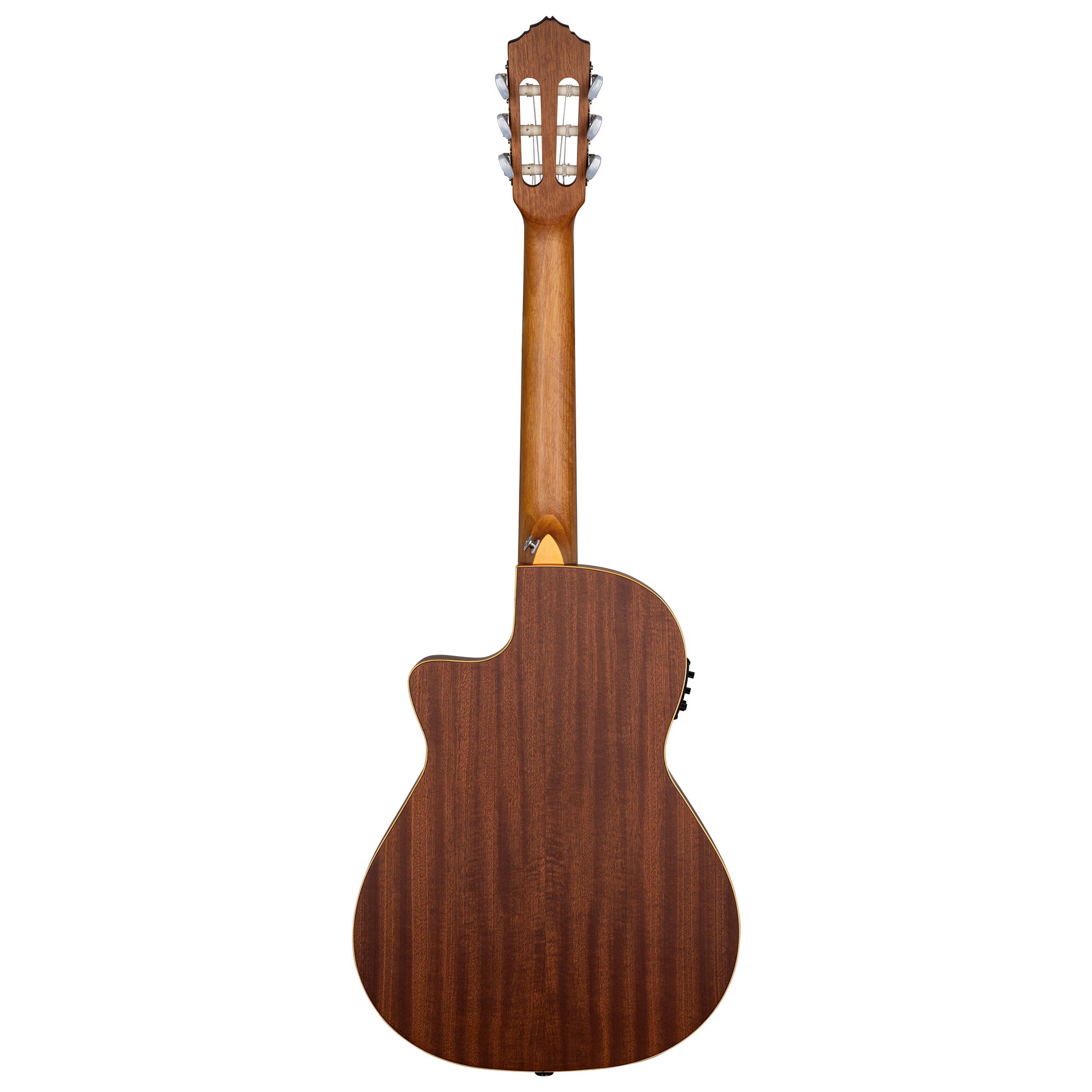 RCE125-34, corps Thinline, pan coupé, EQ Magus X/G, table épicéa, f/e acajou, sillet 45 mm, housse, naturel satiné