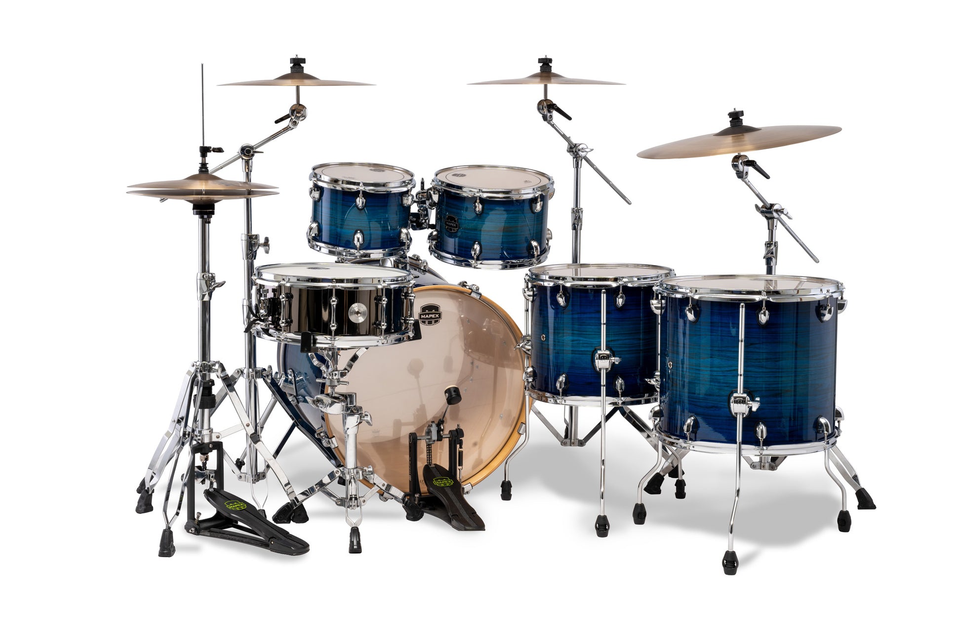 Batterie Armory X-Drive, 6 fûts, sans accessoires, Blue Wave
