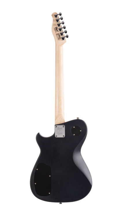 MBM-2P, signature Matt Bellamy, corps tilleul, manche érable, micros Manson & P90,"Kill" bouton, noir satiné
