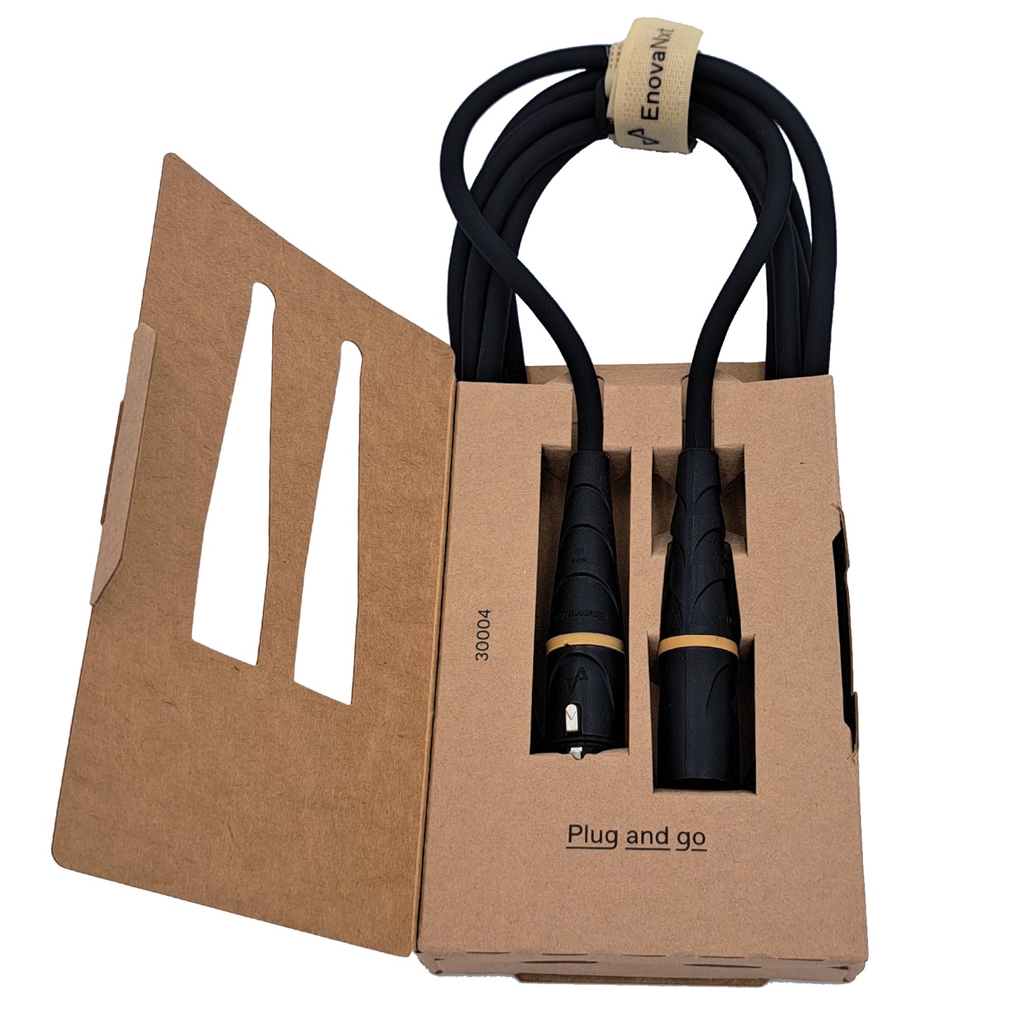 Câble micro XLR mâle/XLR femelle, 3 mètres, noir