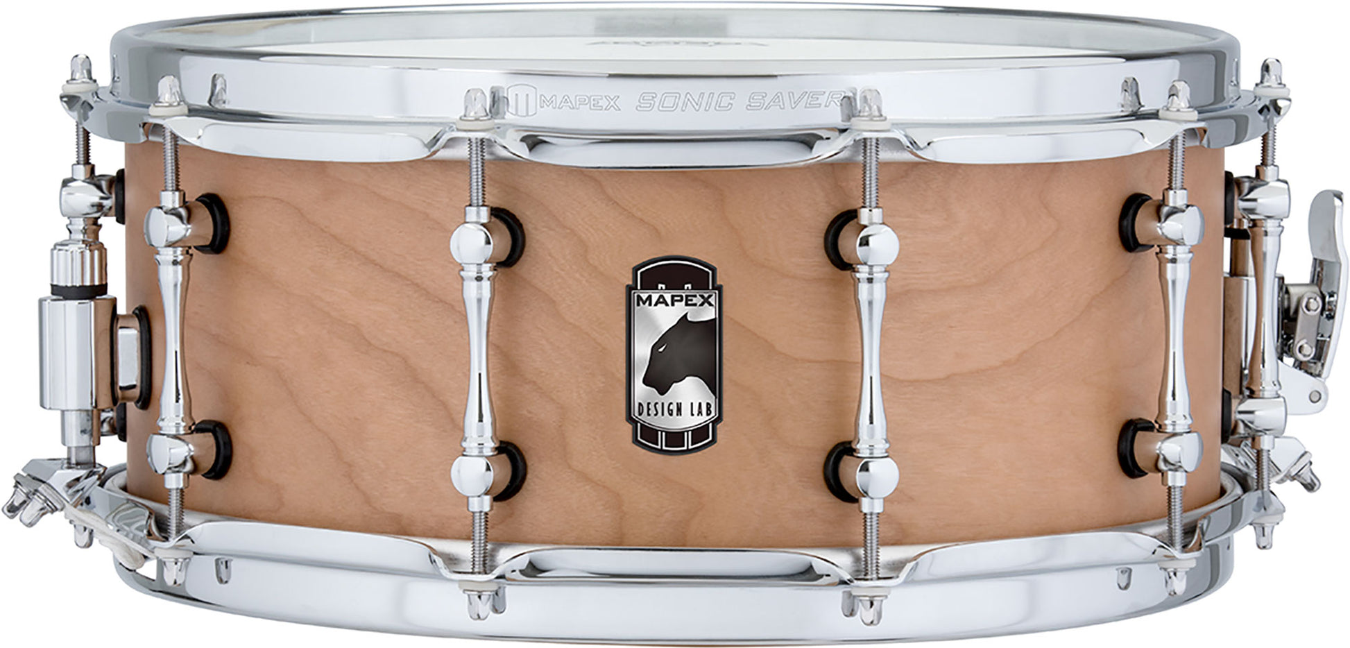 Caisse claire MAPEX Black Panther"Cherry Bomb" 14 X 6", merisier 8 PLIS, accastillage chromé, coquilles tubulaires
