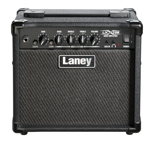 Ampli basse électrique 15W, 2x HP 5", 1 canal avec compresseur commutable, EQ 3 bandes, switch Shape, 6.5 kg, noir