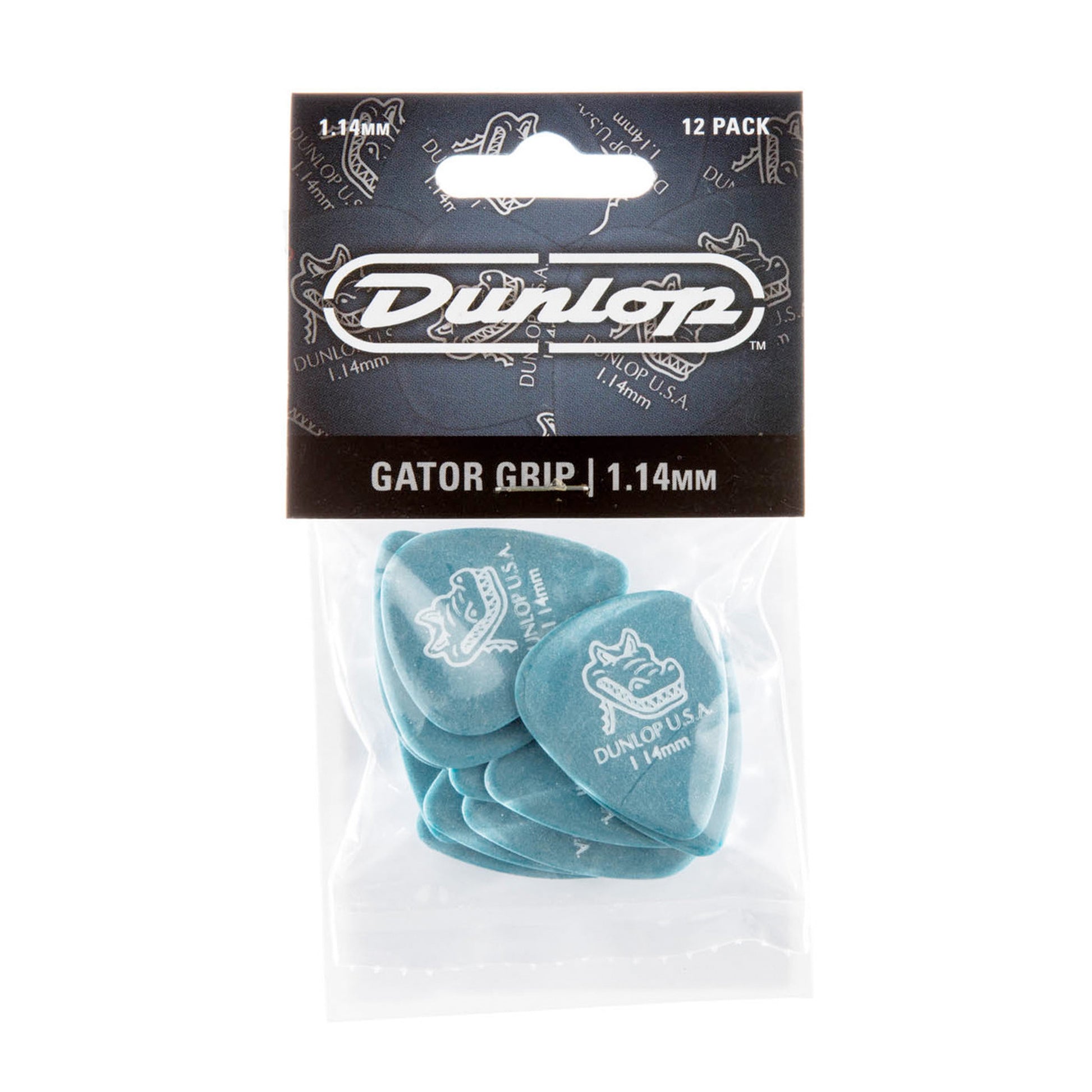 Sachet de 12 médiators Gator Grip 114 (bleu)