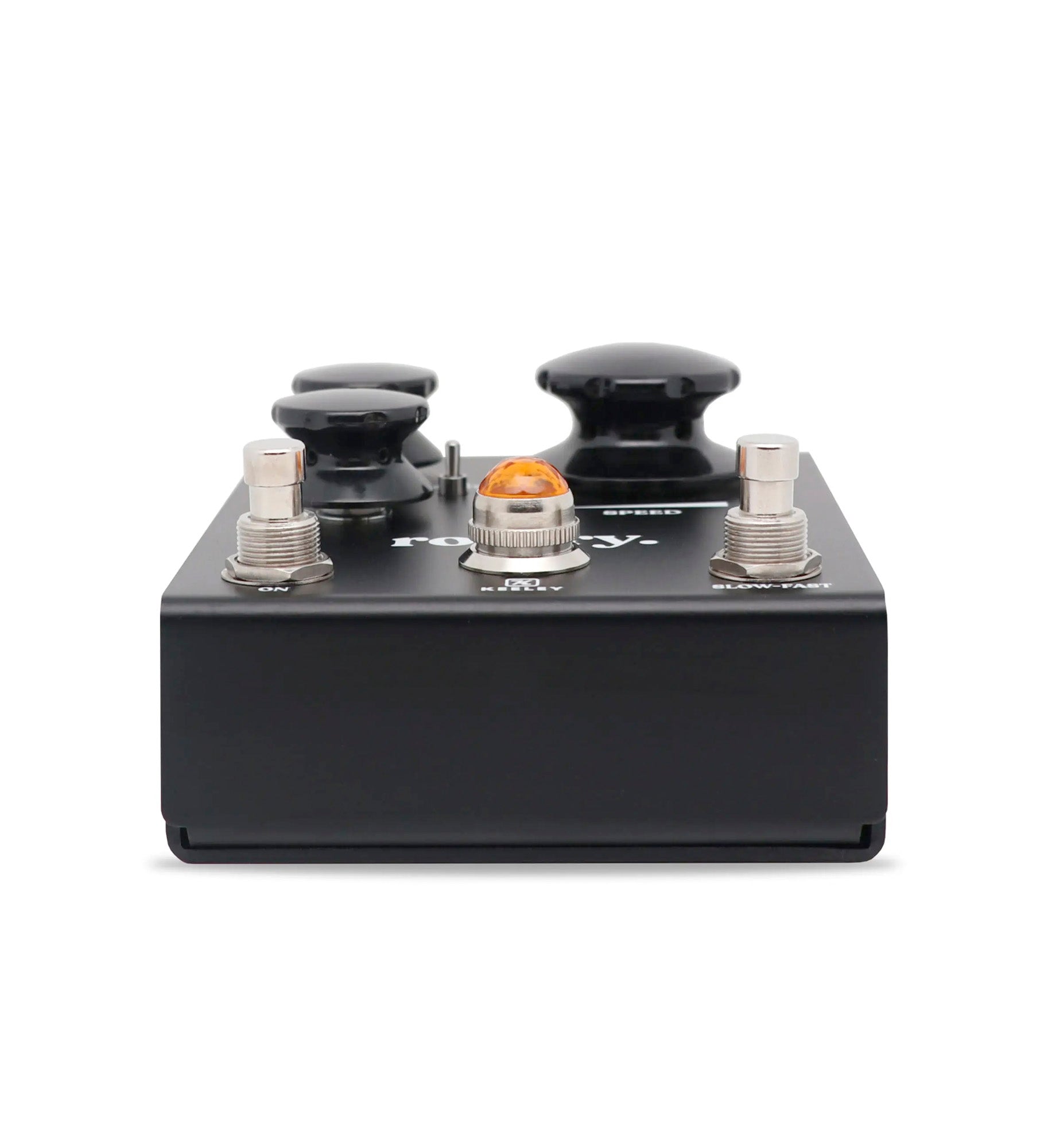Pédale ROTARY, effet rotary stéréo, 3 courbes d'égalisation, switch Mid Boost, boîtier métal, noir