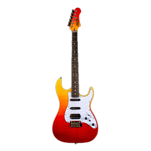 Jet Guitars JS 600 Transparant Rood