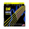 DR Hi-Def Neon Yellow Electric Guitar Strings Heavy 11-50